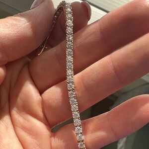 New 7” Gold Moissanite tennis bracelet